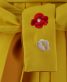 卒業式袴単品レンタル[刺繍]黄色×山吹色ぼかしに椿刺繍[身長148-152cm]No.818